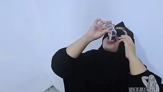 Tesettürlü peçeli kız yarağı çok seviyor - minokiiko derlemesi