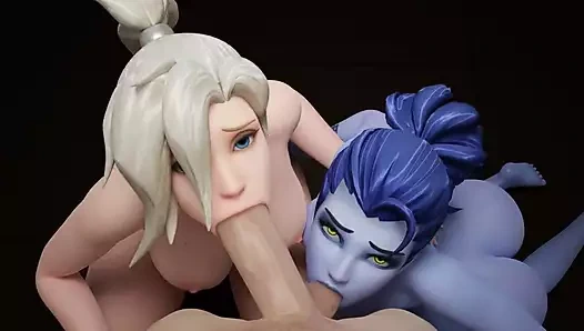 Kötü sesin en iyi animasyonlu 3 boyutlu porno derlemesi 260