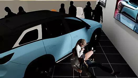 A Couple Is Secretly Fucking at the Car Show