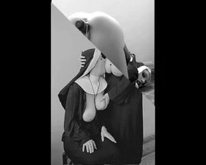 Siyah-dul slayt gösterisi-rahibe fetişi!