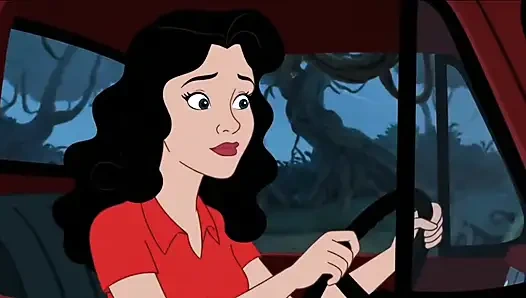 Öğrenci kız kampta seks yapıyor. Cartoon Horror Parody