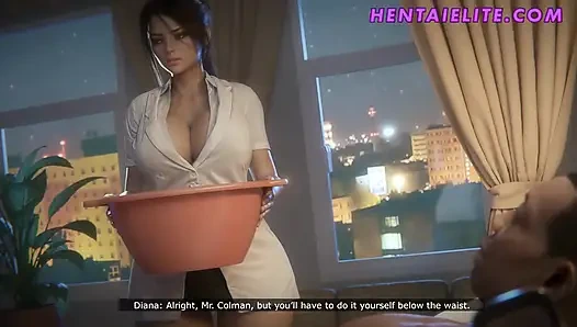 Amatör hemşire ilk hasta onu büyük zenci yarağıyla şaşırttı - 3D Animasyon