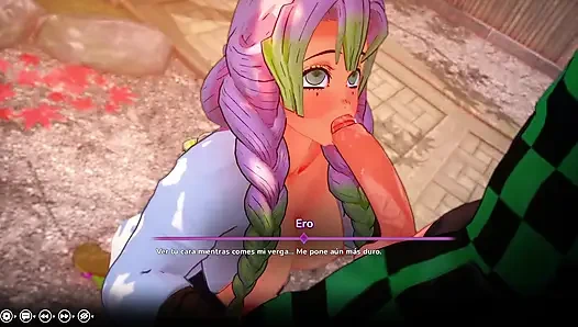 Hentai fantezim - demon slayer'dan Mitsuri Kanroji ile veda saksosu: kimetsu no yaiba