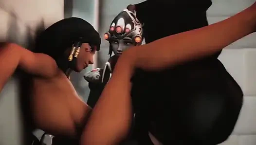 Pharah x widowmaker x azdırıcı - kawaii dedektif