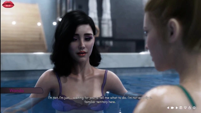 Bayan Denvers 17 Wanda ve Lois yüzme küvetinde birlikte kaliteli zaman geçiriyor