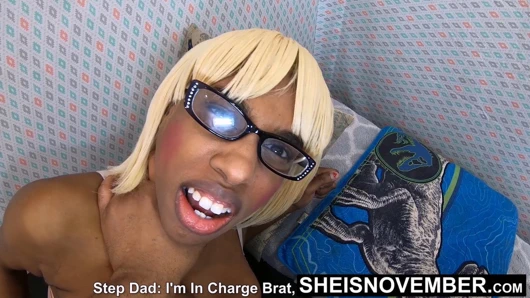 Kapa çeneni kaltak! ben senin üvey babanım bana itaat edeceksin abanoz anal