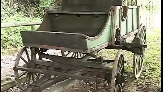 Ковбой ебарь лижет задницу брюнетке и заполняет ее большим членом