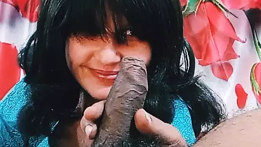 Evli kadın kocasını mutlu ediyor