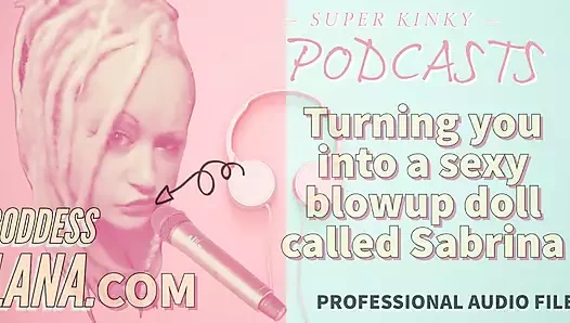Sadece ses - sapık podcast 19 seni Sabrina adlı seksi bir oral seks bebeğine dönüştürüyor