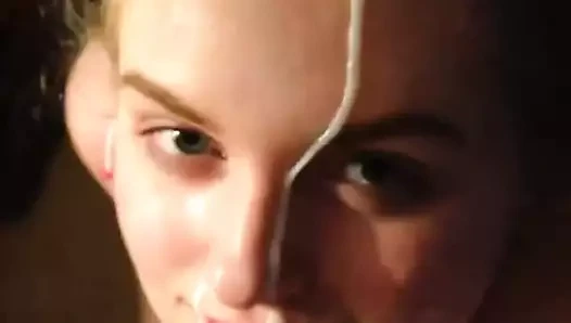 çok güzel kız arkadaşı alır bir kalın yüz yük