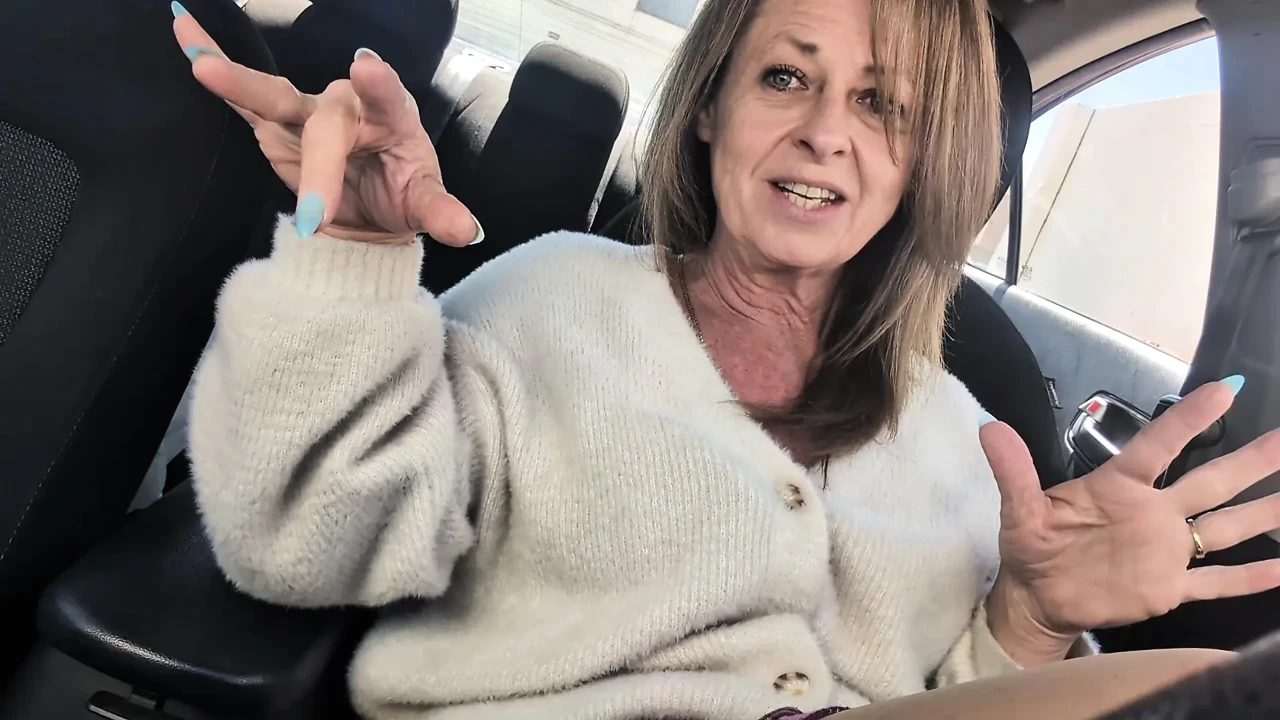 Little Linda Gets Ready for Car Date Wearing Crotchless Pantyhose