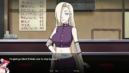 Naruto'nun Ichiraku'da Ramen yemesi için INO ile randevusu