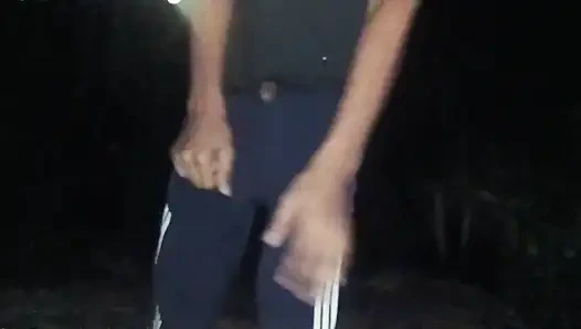 20 years old boy masturbation in jungle