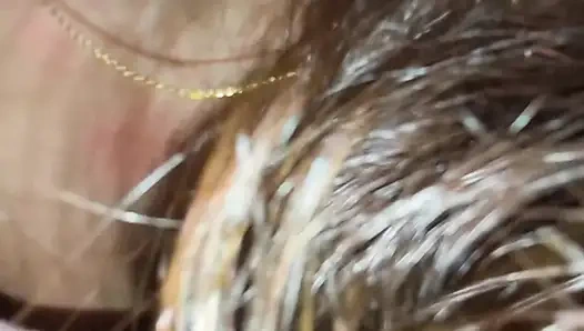 Arap Cezayirli kız anal seks sakso çekiyor büyük Arap Imarati yarağına biniyor