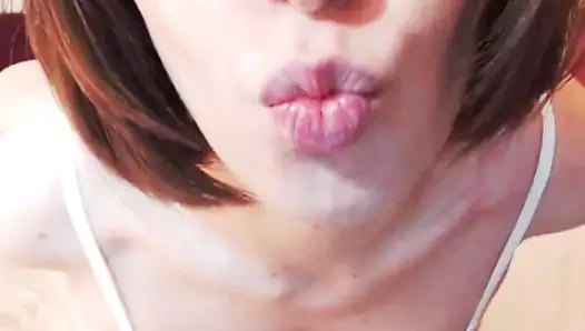 Sıcak bebek striptiz ve çalış ona am