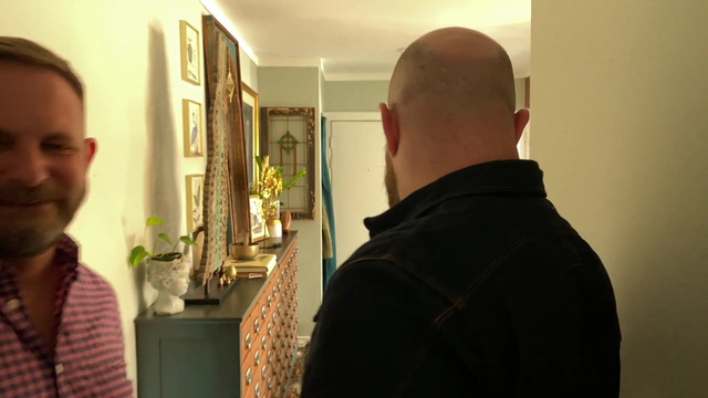 Furry Dads share a delivery guy