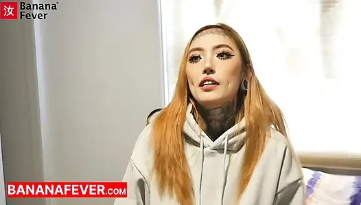 Tower Destroys Jessie Tongue Split - Tall Chinese vs Tattooed Taiwanese Slut
