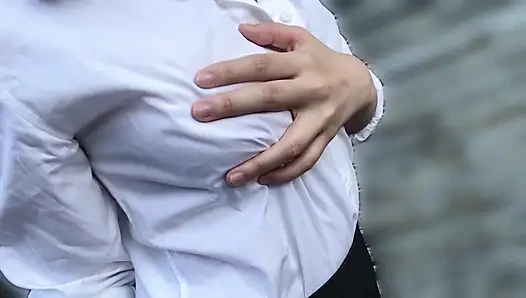 Bölüm 4 [sütyensiz vlog] sadece ağzıyla doruk noktası yapıyor. Cilt 2