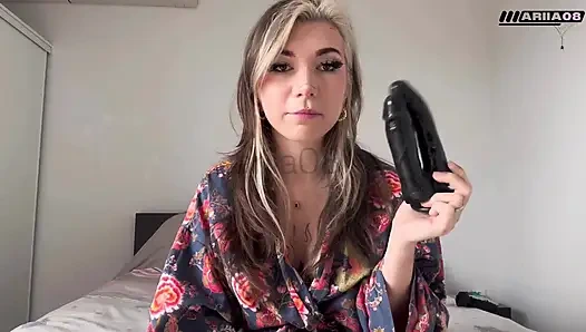 Küçük Fransız gotik testi, çift dildo popo ve vajina