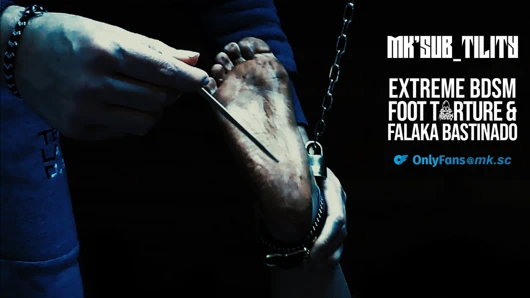 Bdsm sert falaka bastinado ve zavallı edepsiz köle kıza ayak işkencesi mksubtility bağlı