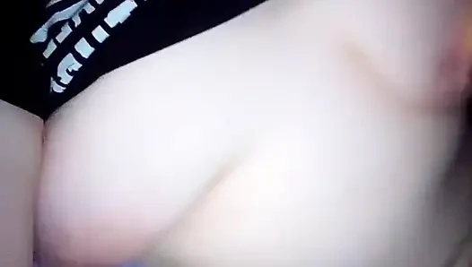Breasts kneaded and played with nipples