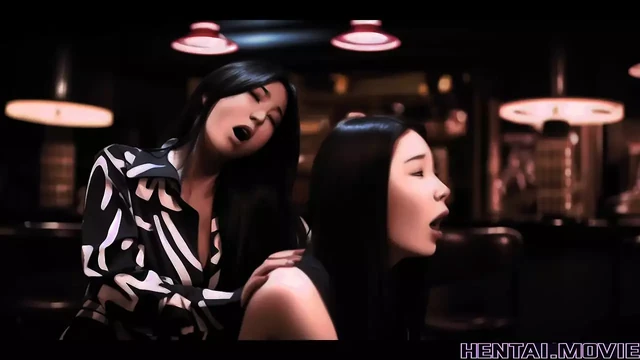 AI GENERATED ХЕНТАЙ - японская фута с огромным хуем трахает и любовница кримпая