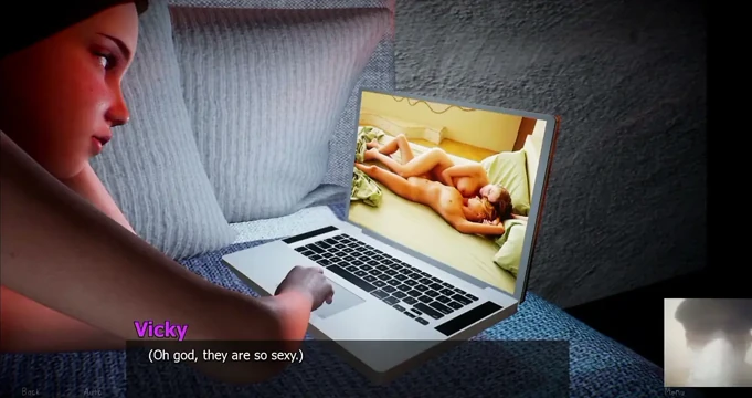 Virgin 18 plus üvey kızı üvey babası tarafından odasındayken yakalanıyor