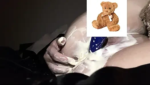 MY KINKY ARAB GIRL MASTUBATES WITH VIBRATOR & MY CUM ALL OVER HER CURVY BODY-  AMATEUR ARABIAN SNOWWHITE