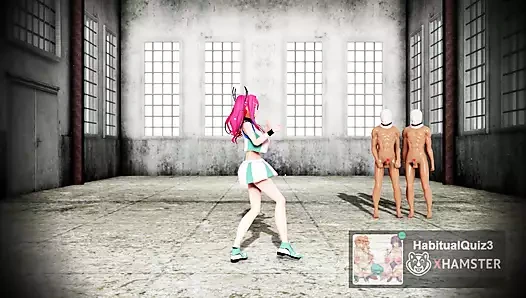 Mmd r18 bremerton, azur lane, büyük memeli ve götlü seksi milf yüzüne boşalmak için sadece küçük, kirli yarak istiyor – 3d hentai