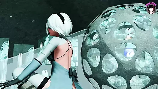 2b seksi kısa elbiseli seksi dans ediyor ve kademeli olarak soyunuyor