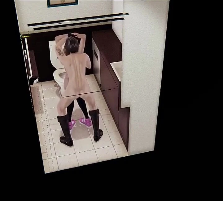 Hentai - seksi kız umumi tuvalette sikişmek için büyük yaraklı bir adamla tanışıyor