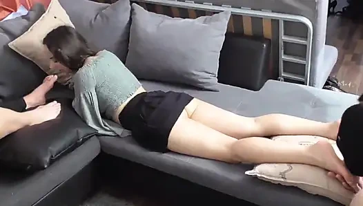 Köle hiyerarşisinde ayaklı grup seks