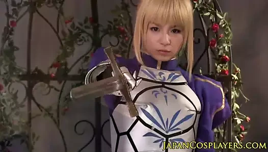 Cosplay Asya bebek parmaklı ve becerdin