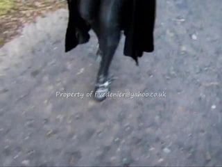 İskoçya'da açık havada lastik çoraplar