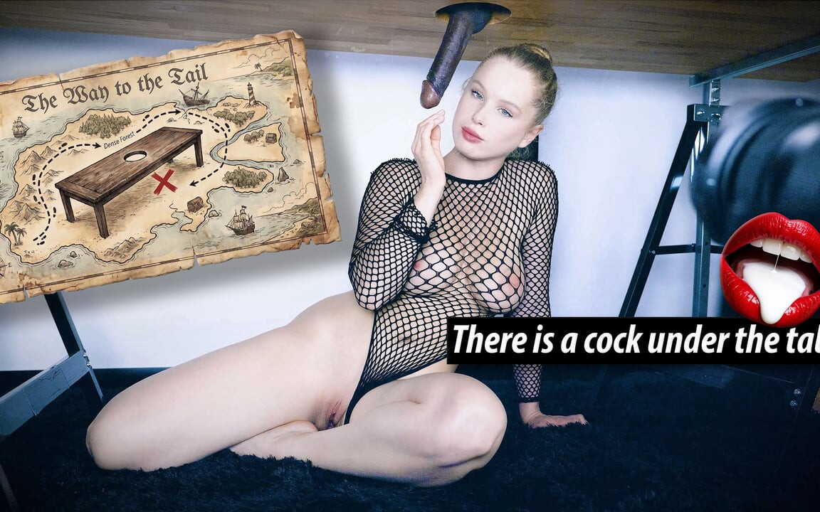 Masanın altında emmen gereken bir penis var