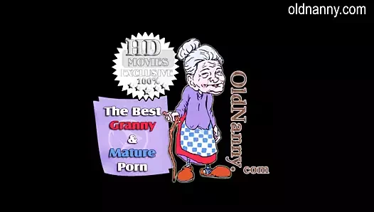 Oldnanny ve genç kız çalışıyor oral seks ve handjob