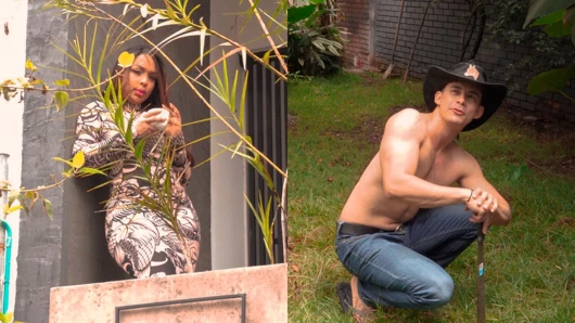 Muscular gardener is hired by brunette MILF and does special jobs for her - Kataleya Gil & Lian Grey