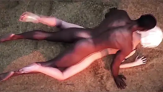 Büyük memeli sarışın 3 boyutlu plaj kızları büyük zenci yarağı tarafından götten sikiliyor