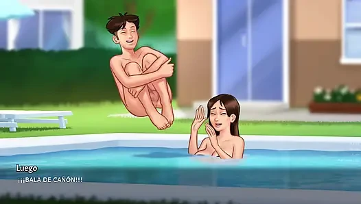 Sapık sevgilimle havuzda seks