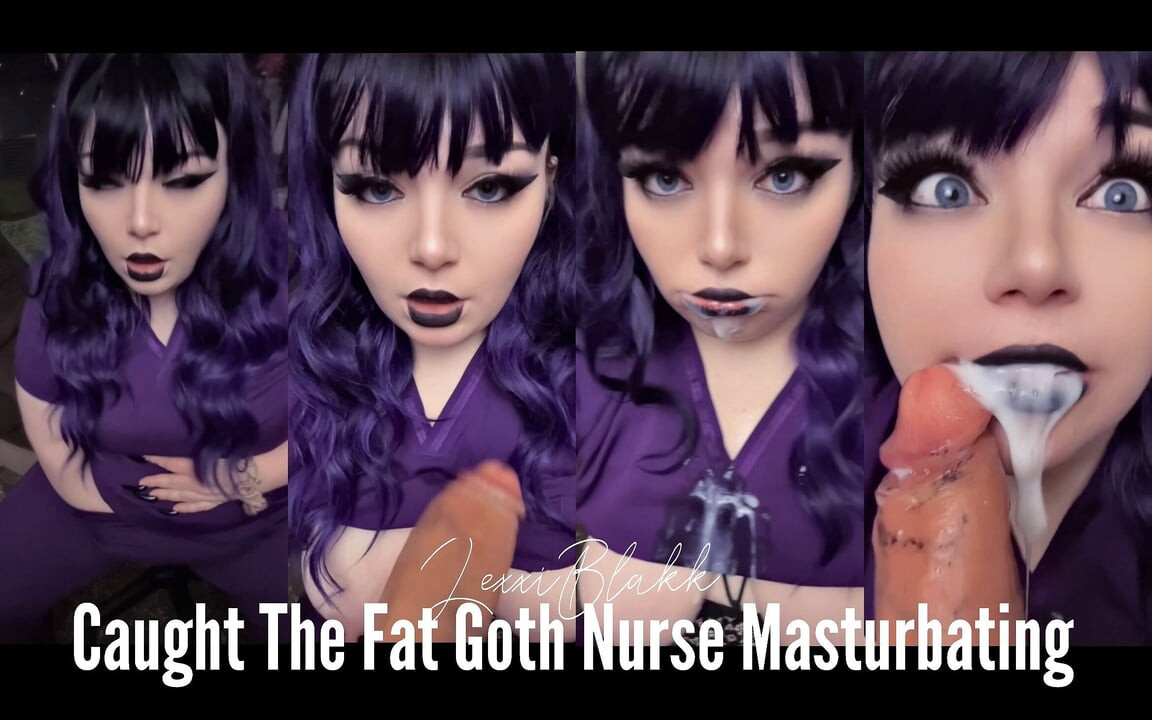 Şişman gotik hemşire mastürbasyon yaparken yakalandı