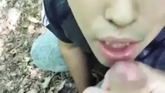 Açık oral seks ve boşalmak yemek