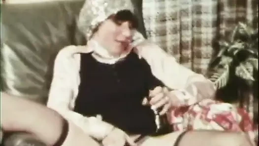 iki civciv fuck komşu üzerinde jack-o-lantern (1970'lerin vintage)