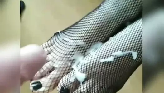 Cum üzerinde benim karısı bacaklar