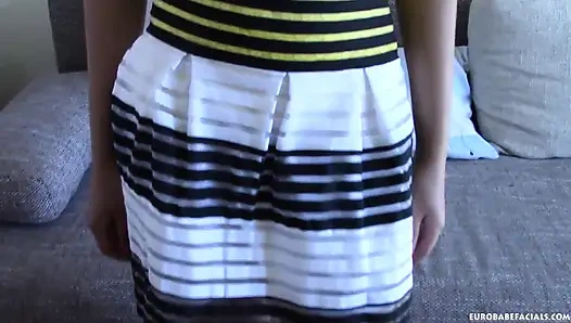 Göt sikişi meraklısı boşalma çığında yüzünü sıvazlatıyor