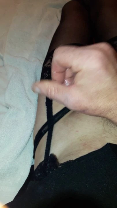 Дрочу в чулках