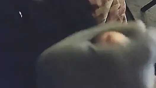 Çorapla elle muamele yavaş çekim