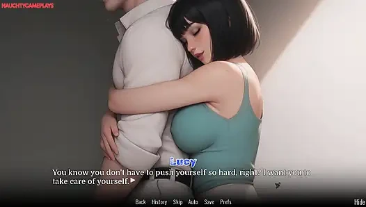 Üvey kız kardeş işten sonra yorgun üvey kardeşine masaj yapıyor - takıntılı lucy bölüm 03 vngtrash