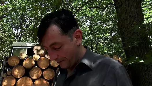 Alman büyük göğüsler açık havada