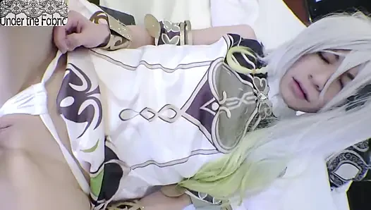 İnce güzelin ilk çıkışı - yeni bir cosplayer'ın ilk Nahida'dan ilham alan fantezi gecesi