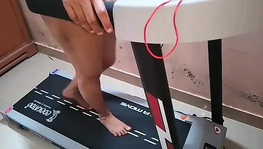 Indian nurse doing morning exercise
